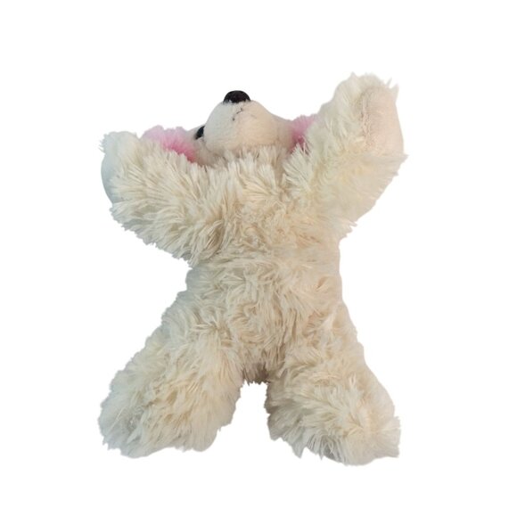 Aurora Chloe Puppy Dog Mini Flopsie Plush 8" Cream Pink Spaniel Stuffed Animal - Picture 4 of 7